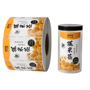 Food Packaging Label Coated Art Paper Sticker Labels for Packaging Self Adhesive Packing Label logo with Low MOQ