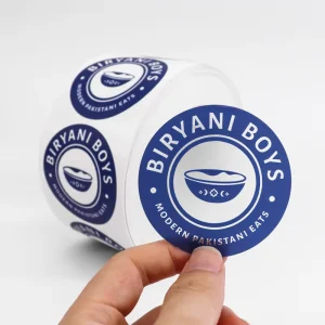 Food Product Adhesive Printing Coffee Brand Stickers Label Custom Logo Round Labels Stickers