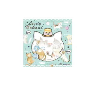 For Brand Kawaii Floral Pattern Reusable Waterproof Anti UV Glossy Oval Shape Paper Stickers Adhesive Flakes Pack for