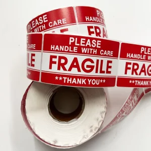Fragile Label Self Adhesive Tape Fragile Label Warning Label Ready Stock Price Handle with Care