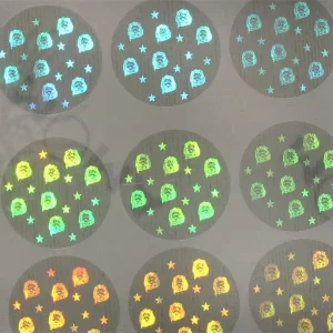 Free Design Customize Transparent Sticker Label Sheet 3D Printing Transparent Laser Sticker