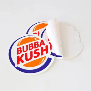 Free Mock Up UV Resist Printing Outdoor Durable Vinyl PVC Waterproof Adhesive Label Cartoon Die Cut Logo Sticker Custom Stickers