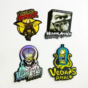 Free Mock up Outdoor Durable Vinyl PVC Adhesive Packaging Labels High Quality Cartoon Die Cut Logo Stickers Custom Printing