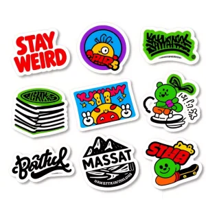 Free Proofing Custom Sticker Waterproof Printing Logo Packaging Gloss Vinyl Holographic Custom Die Cut Sticker
