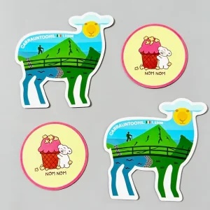Full Custom Die Cut Promotional Company Logo Multiple Designs Glossy Matte Label Private Cartoon Adhesive Stickers