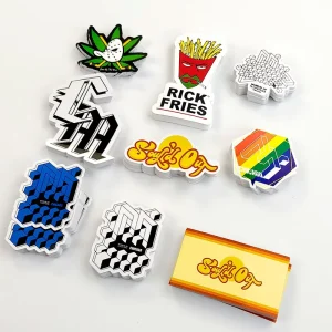 Full Custom Promotional Company Logo Multiple Designs Glossy Matte Label Private Cartoon Adhesive Stickers Die Cut