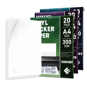 Fy Premium Sublimation Matte Glossy Waterproof A4 Inkjet Transparent Printable A3 Vinyl Sticker Paper