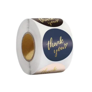 Gift Decoration Stationery Stickers Label Custom Paper Vinyl Adhesive Waterproof Printing Logo Sticker Roll