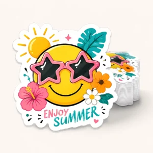 Glitter Personalized Stickers Custom Logo Sparkle Decals for Fashion Accessories