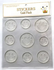 Glitter Transparent Gel Sticker Windows Deco