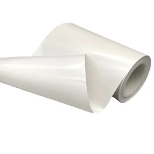 Gloss White PP Pearlescent Film Label Material (60μm) – 60g White Glassine Liner, Acrylic Self-adhesive, Jumbo Roll