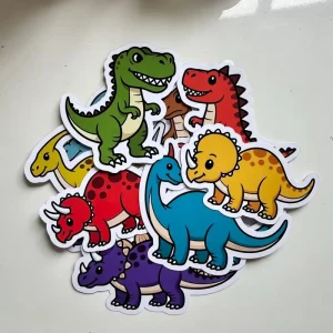 Glossy Laminated Printed Die Cut PVC Self Adhesive Stickers Custom Advertising Label Decals