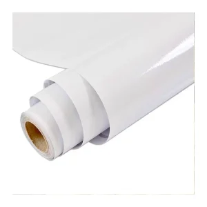 Glossy Matt Self Adhesive PVC Vinyl Roll 120g 140g Eco Solvent Ink Durable White Black Grey Advertising Stickers