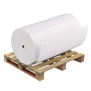 HP Indigo Printing 80gsm Self Adhesive Semi Glossy Sticker Paper Custom Label Solutions For Packaging Bopp Jumbo Roll