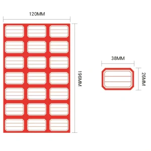 Handwritten Label Stickers for Product Classification Identification Self Adhesive Labels Color Vinyl Stickers
