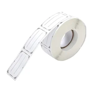 Haoxuan Factory Blank Self Adhesive Waterproof Label Sticker Printable Writable Label Roll for Product Packaging and Storage