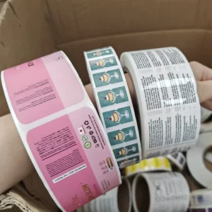 High Definition Adhesive Roll Stickers with Strong Stickiness for Bottles Jars & Gift Boxes