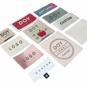 High Density Jacquard Tags Factory Custom Weaving Brand Name Logo Size Garment Textile Neck Woven Labels for Clothing