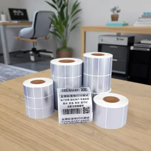 High Performance Oil proof Matte Silver Tag Labels OEM Clear Print Metallic Silver Label Paper Great for Gift Box Branding