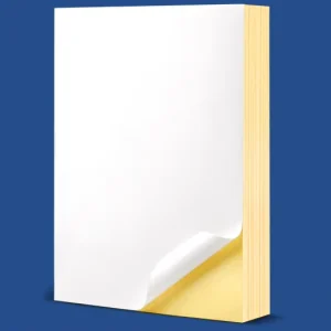 High Quality 165gsm White Double Adhesive Sticker Paper for Inkjet Printing Custom Size Waterproof Food Promotion Labels