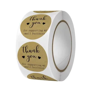 High Quality Adhesive Stickers Custom Printing Kraft Paper Labels for Arts and Crafts Eco friendly