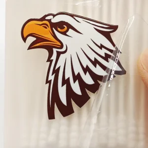 High Quality Clear Transparent Vinyl Sticker Waterproof UV Coated Durable Decorative Cartoon Adhesive Label for Grocery 100pcs