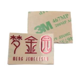 High Quality Custom 3D Name Metal Logo Stickers Labels for Wine Bottle