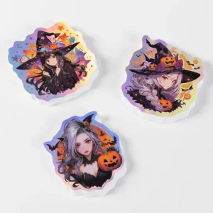 High Quality Custom Animation Custom Vinyl Self adhesive Holographic Effect Stickers Waterproof Labels Stickers