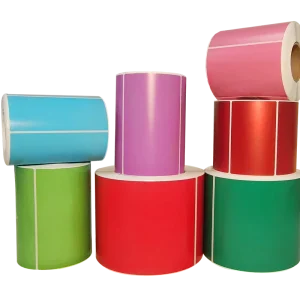 High Quality Custom Glossy Paper Sticker Labels Recycled Copperplate Stickers for Packaging Bottles and Business Logo