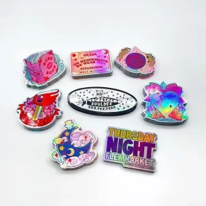 High Quality Custom Printing Cartoon Label Sticker Pack Shiny Glitter Eco friendly Sticker Sheet Self Adhesive Waterproof Vinyl