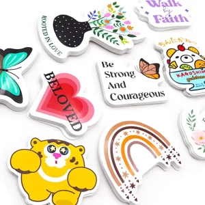 High Quality Custom Printing Logo Label Shiny Die Cutting Die Cut Vinyl Stickers Hologram Adhesive Sticker