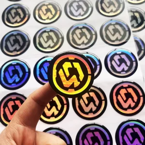 High Quality Customized Printed Vinyl 3D Logo Stickers For Gift Craft Model MQ 01 Premium Packaging Printing Product