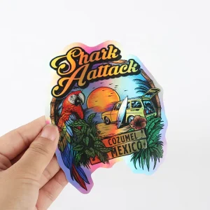 High Quality Customized Printing Circular Color Label Die Cut Stickers Weatherproof Self adhesive Laser Kiss Cut Stickers