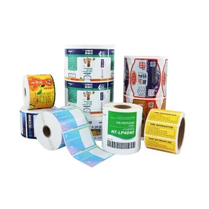 High Quality Customized Waterproof Adhesive Vinyl Sticker Rolls for Candle Craft Fragile Warning Stickers