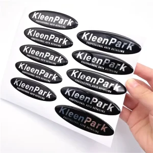 High Quality Decals Stickers Vinyl Doming Sticker Resin Custom Printed with Business 3d logo
