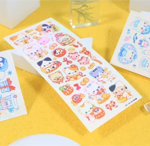 High Quality Finish Waterproof Custom Logo Brand Label Stickers Printing Custom Sticker Sheets