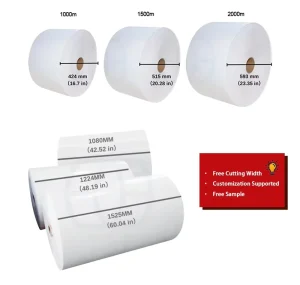 High Quality HCH Coated Paper Self Adhesive Label Jumbo Roll 10800mm Printable Label Material for Logistics Label