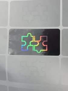 High Quality PET 2D Hologram Overlay Holographic Security Label with Anti Counterfeit Feature for Packaging