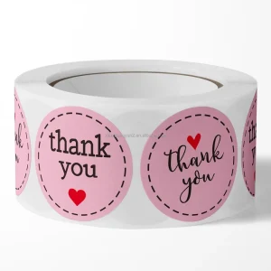 High Quality Round Vinyl Adhesive Label Sticker Paper Durable Packaging Labels