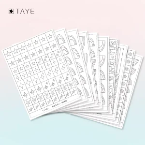 High Quality Transparent Clear Paper Nail Art Painting Sticker