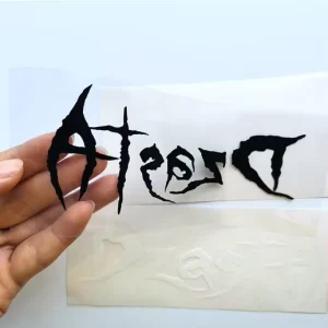 High Quality Transparent Promotional Lettering Decals Die Cut Vinyl Logo Transfer Stickers