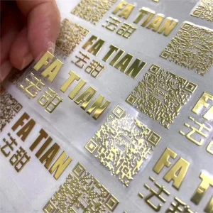 High Quality Waterproof Paper Gift Packaging Label Roll Self-Adhesive UV Custom Craft Stickers