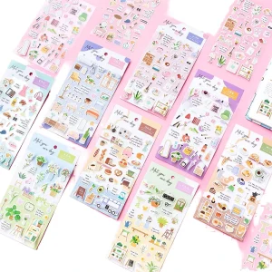 High Quality Waterproof Printable Matte Glitter Vinyl Sticker Paper Sheet for Kids