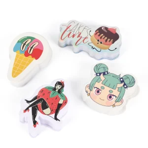 High Value Premium Holographic Stickers Custom Die Cut Die Cut Sticker Label Cute Cartoon Stickers for PVC Decals for DIY Laptop