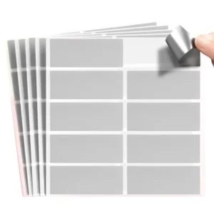High-quality 20*60mm Plastic Adhesive Scratch Stickers Silver Scrape Label Blank Secret Code Cover Home Game Wedding