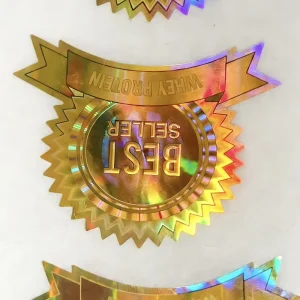 High quality 3 ml Small Bottle Stickers with Strong Adhesion and No Residue Holographic Stickers