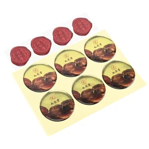 High quality Custom Brand Design Personalized Round Adhesive Stickers Waterproof Soft Crystal PVC Nameplate Stickers for Decor