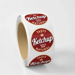 High quality Custom Vinyl Stickers Round Stickers Gift Craft Waterproof Sticker Packaging Labels with Personalized Design