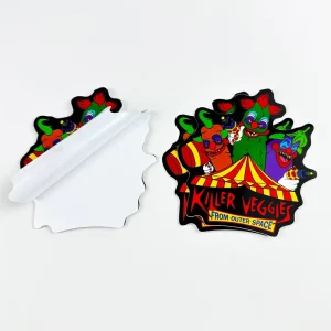 High quality Die Cut Logo Stickers Waterproof Adhesive Durable No Left Glue Customize Stickers Printing for Business
