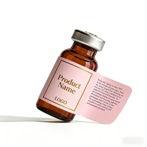 Hologram 3ml 10ml Peptide Vial Labels Custom Holographic Printing for Pharmaceutical Use